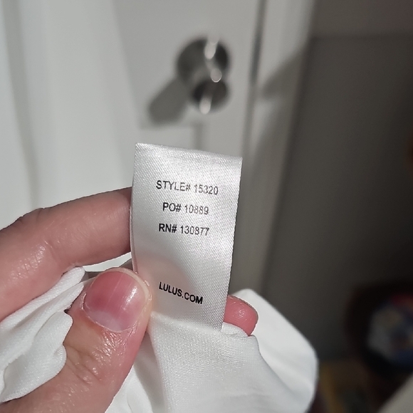 Lulu's White and Silver Sequin Wedding Dress - Picture 9 of 11